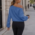 thumbnail image 5 of Msgweeeg Off-Shoulder Pullover Sweatshirt, Lightweight, Women's S-XXXL, 5 of 8
