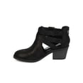 thumbnail image 4 of New Girl Soda Scribe-2S Leatherette Cutout Buckle Chunky Heel Ankle Bootie Size, 4 of 5