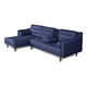 thumbnail image 5 of Sala Modular Sofá Cama Makora de Lino Azul Modelo Duomo Reversible, 5 of 9