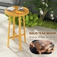thumbnail image 2 of Gymax 24'' Bar Height Table w/ Footrest Patio Bistro Table for Indoors Outdoors, 2 of 6