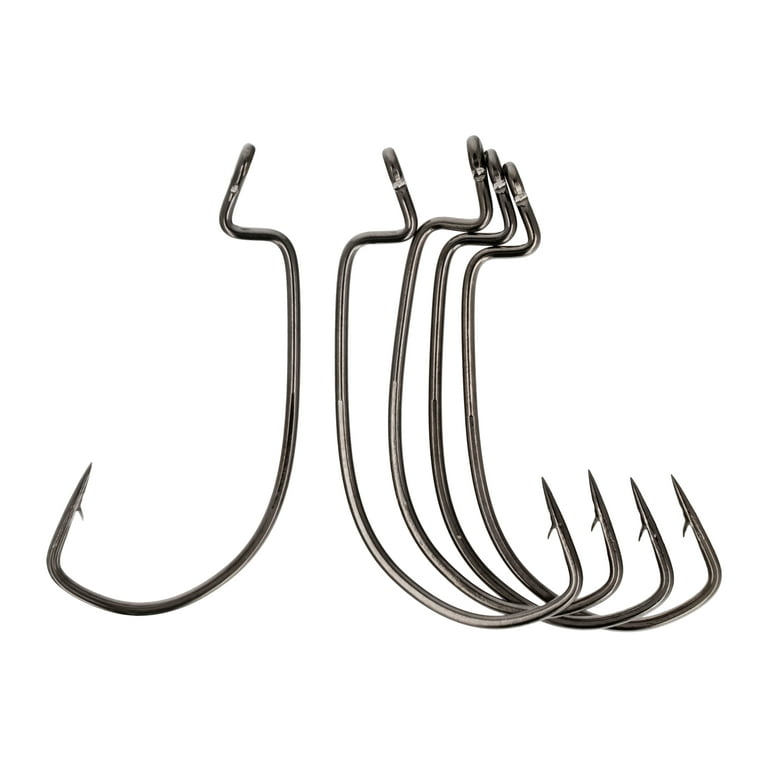 Eagle Claw Lazer Sharp Jason Christie Heavy Wire EWG Worm Fishing Hooks, Size 2/0, 12 Pack