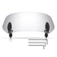 thumbnail image 1 of Adjustable 180° Motorcycle Windshield Extender - Universal Clip-On 36.5×15.5cm Transparent PC Lens with Rubber Pads, Reduces Wind Noise & Enhances Riding Comfort, Fits 3-5mm Windshields/Fairings for, 1 of 6
