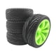 thumbnail image 2 of 4x 1/16 RC Ruedas Neumáticos Reemplazo de piezas para HSP Accesorios Crawler RC Hobby Car Model , verde Baoblaze Neumáticos de coche RC, 2 of 4
