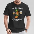 thumbnail image 2 of On My Wurst Behavior Bratwurst T-Shirt - Funny German Oktoberfest Sausage Beer Festival Tee, Oktoberfest Party Celebration Oktoberfest Outfit Shirt, 2 of 3
