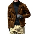thumbnail image 2 of Tdoqot Mens Quilted Jacket No Hood with Zipper Thick Warm Casual Winter Coats for Men Khaki Size XL, 2 of 6