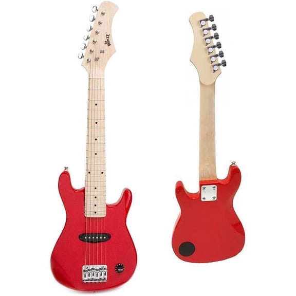 Winzz EGM100-S 30 in. Kids Electric Guitar, Red