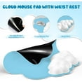 thumbnail image 5 of Gaming Mouse Pad Wrist Rest,Ergonomic with Gel Memory Foam,Non-Slip for Home Office/Laptop, Pain Relief-Blue White, 5 of 9