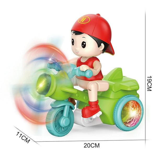Electrico de Juguete para Ninos Lindos Juguetes de Guarderia Creativo Motocicleta de Dibujos Animados Juguetes Electronicos para Ninos en Verde Walmart en linea