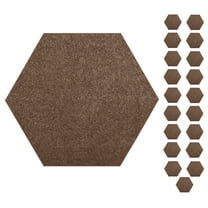 Furnish My Place Modern Plush Solid Brown Color Rug - Pets and Kids Friendly Rug, Indoor/Outdoor Mat, Area Rugs Great for Kids, Pets, Event, Wedding, Living Room, Made in USA, 3' Hexagon - Set of 20