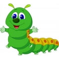 thumbnail image 2 of Cute Caterpillar Cartoon Wall Decal Sticker by Wallmonkeys Vinyl Peel and Stick Graphic (36 in W x 32 in H), 2 of 4