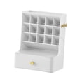 thumbnail image 3 of Organizador de maquillaje multiusos Plástico para accesorios para el cabello Blanco Jinwen Organizador de maquillaje, 3 of 7