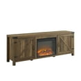 thumbnail image 6 of Walker Edison Farmhouse Fireplace TV Stand for TVs up to 80”, Reclaimed Barnwood, 6 of 11