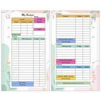 A6 Planner Refill Sheets - Monthly Weekly Planner Inserts with Budget Expense Tracking Pages for 6-Ring Binder Organization