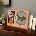 thumbnail image 2 of Brown Clemson Tigers 3D StadiumViews Picture Frame, 2 of 5