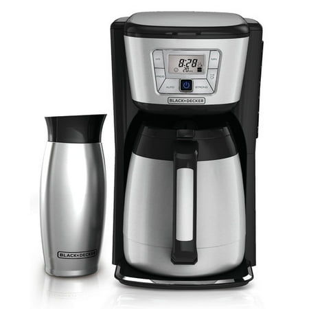 Black & Decker 12-Cup Thermal Coffee Maker and Mug - Walmart.com