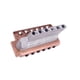 thumbnail image 4 of Guitarra Tremolo Bridge Roller Saddle Tailpiece Set Parts Cobre rojo shamjiam Sistema de puente de trémolo de guitarra, 4 of 9
