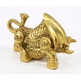 thumbnail image 3 of Feng Shui 4" Gold Money Bull ~ Ox Wealth Statue Figurine Chinese Zodiac Home Decor Gift ~ Wall Street Golden Bull, 3 of 5