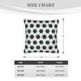 thumbnail image 4 of Bingfone Soccer Linen Throw Pillow Covers Cushion Case Pocket Button Vintage Farmhouse Pillowcase-16"x16", 4 of 9