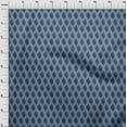 thumbnail image 3 of oneOone Polyester Lycra Grayish Blue Fabric Geometric Line Ikat Craft Projects Decor Fabric Printed By The Yard 56 Inch Wide, 3 of 4