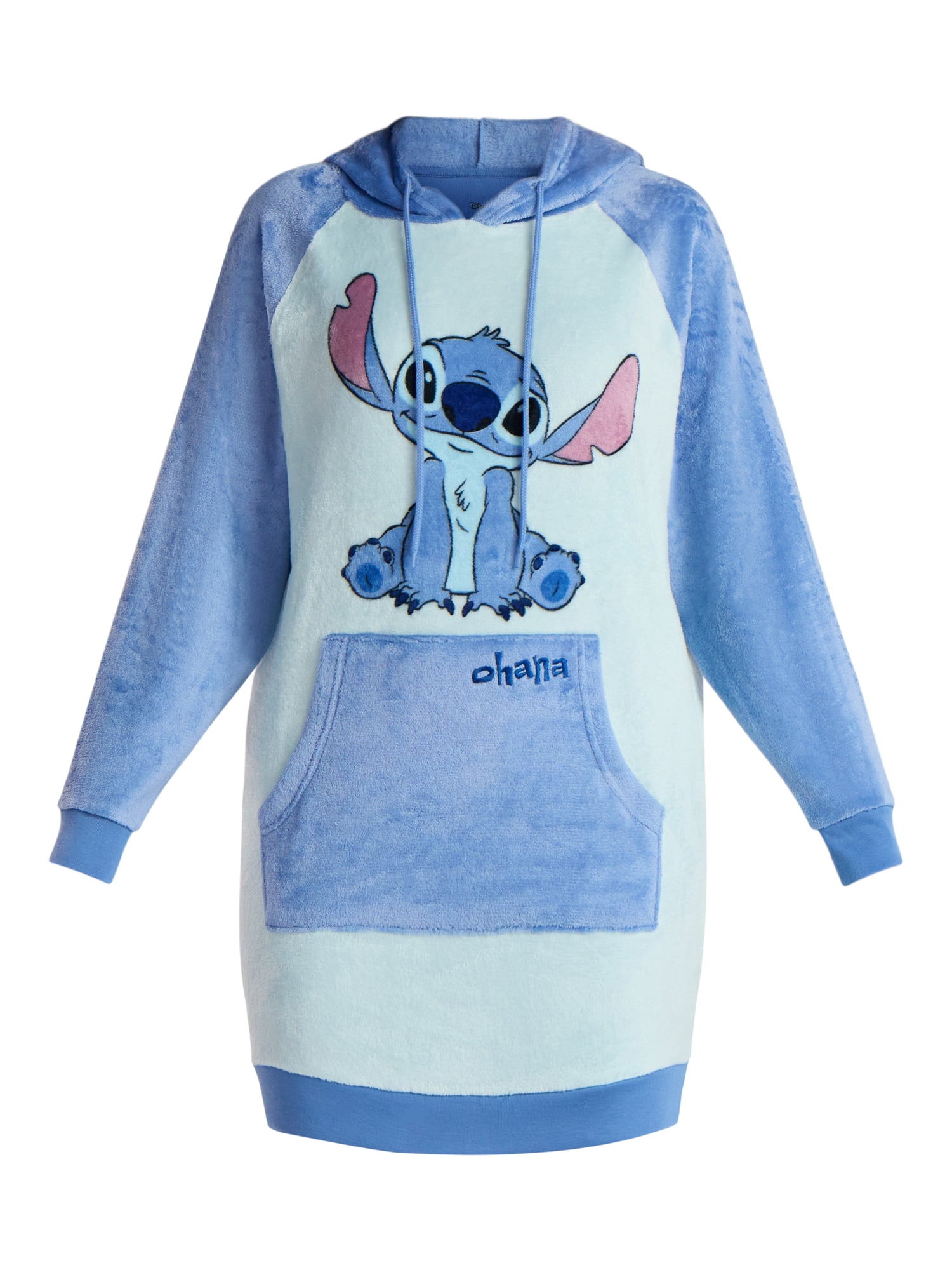 Disney Women’s Stitch Sleep Hoodie Lounger with Socks, 2-Piece, Sizes XS-3X
