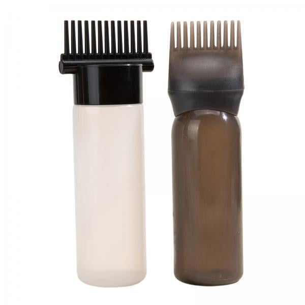 2x2x Botellas de Peine, Herramientas para Permanente, Botellas para Teñir El Cabello, Cepillos para Botella de Tinte para El Hogar, Salón de Barbería , 3 piezas