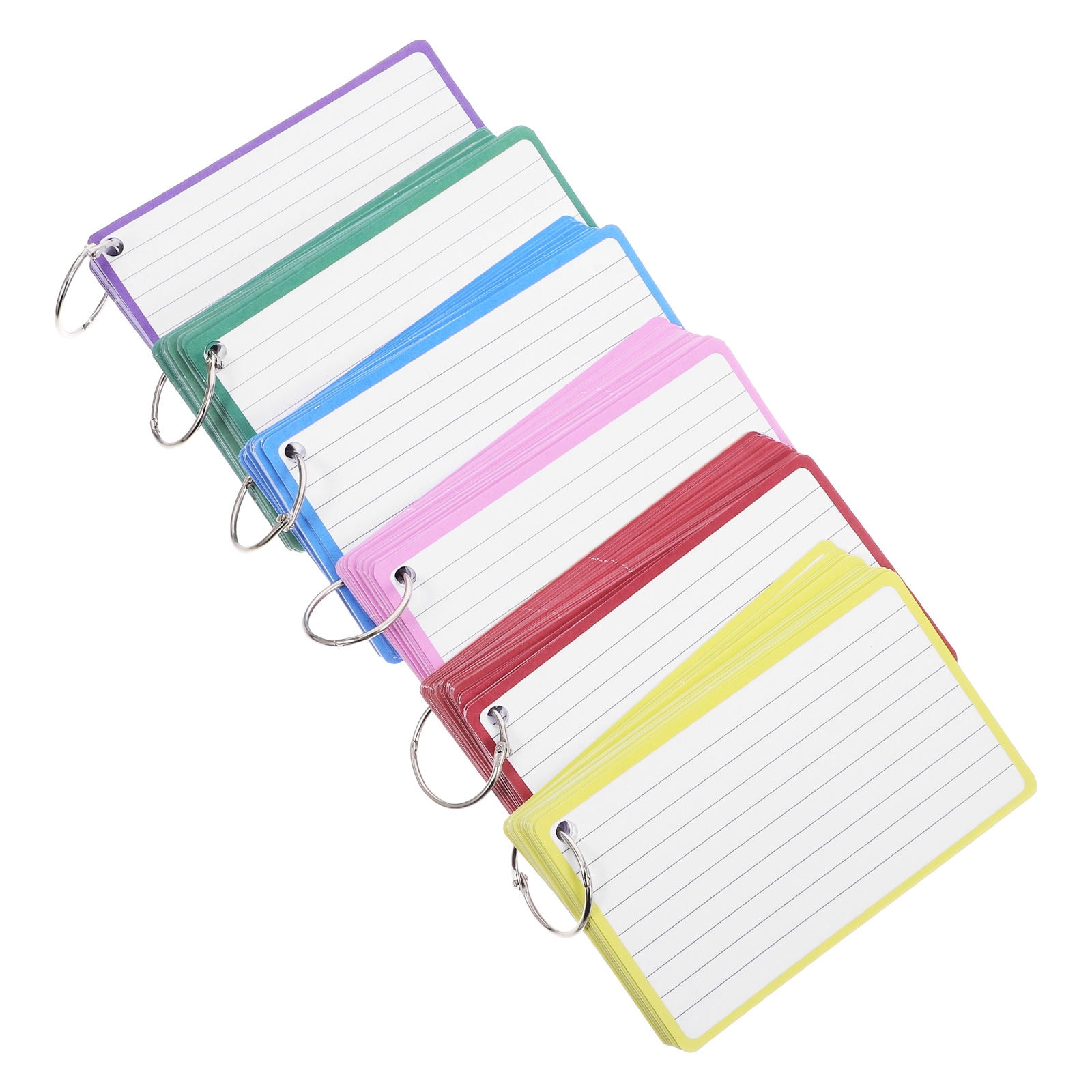 Masteelf 2-Pack Small Index Cards Notepads 6 Books Speech Study Note Cards for Students Teachers Learning and Organization