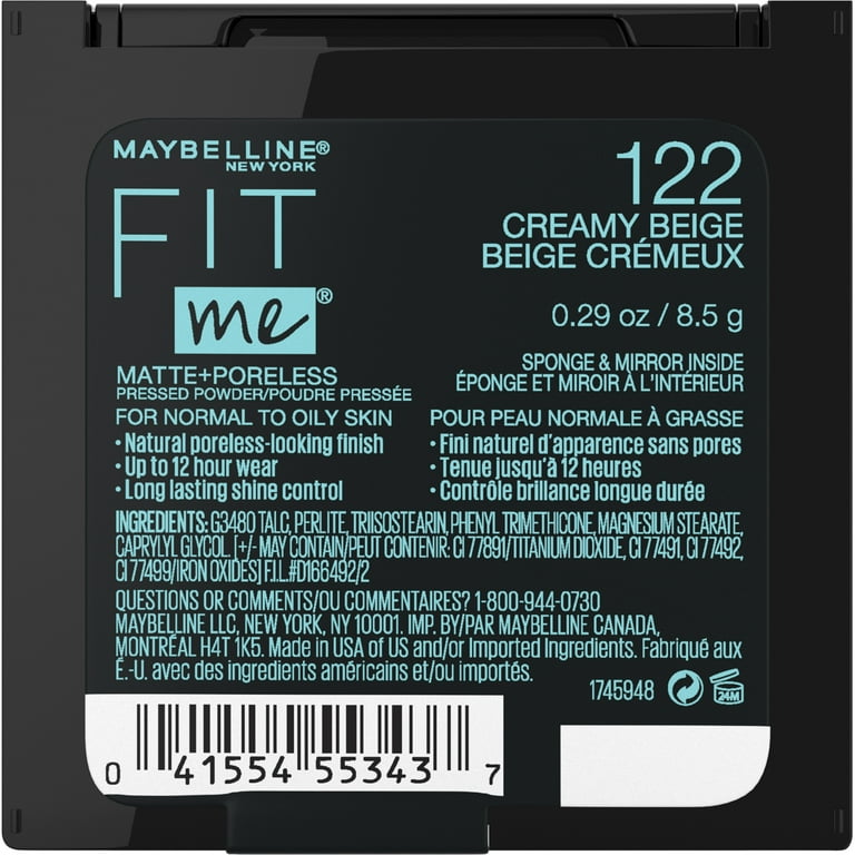 Maybelline Fit Me Matte Poreless Pressed Face Powder Makeup