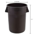 thumbnail image 5 of Global Industrial Plastic Trash Can, 44 Gallon, Brown, 5 of 5