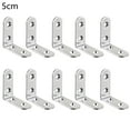 thumbnail image 2 of Naturegr 10Pcs Corner Bracket Rustproof L-shaped Stainless Steel Shelf Stand Corner Brace for Furniture, 2 of 8