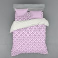 thumbnail image 2 of Ambesonne Victorian Bedding Set 3 Pcs, Floral Lavender Bloom, Twin XL, Fuchsia, 2 of 3