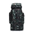 thumbnail image 2 of Backpack Outdoor 80L Large Capacity Nylon Rucksack Camping Sports Packsack Travel Mountaineering Storage Bag with Rain Cover Camouflage, 2 of 9