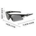 thumbnail image 3 of Tozuoyouz Polarized Sport Sunglasses Men Cycling Driving Fishing Uv Protection Sun Glasses Lightweight Big Frame Mountain Bike Goggles Gray Frame-Black Lens, 3 of 4