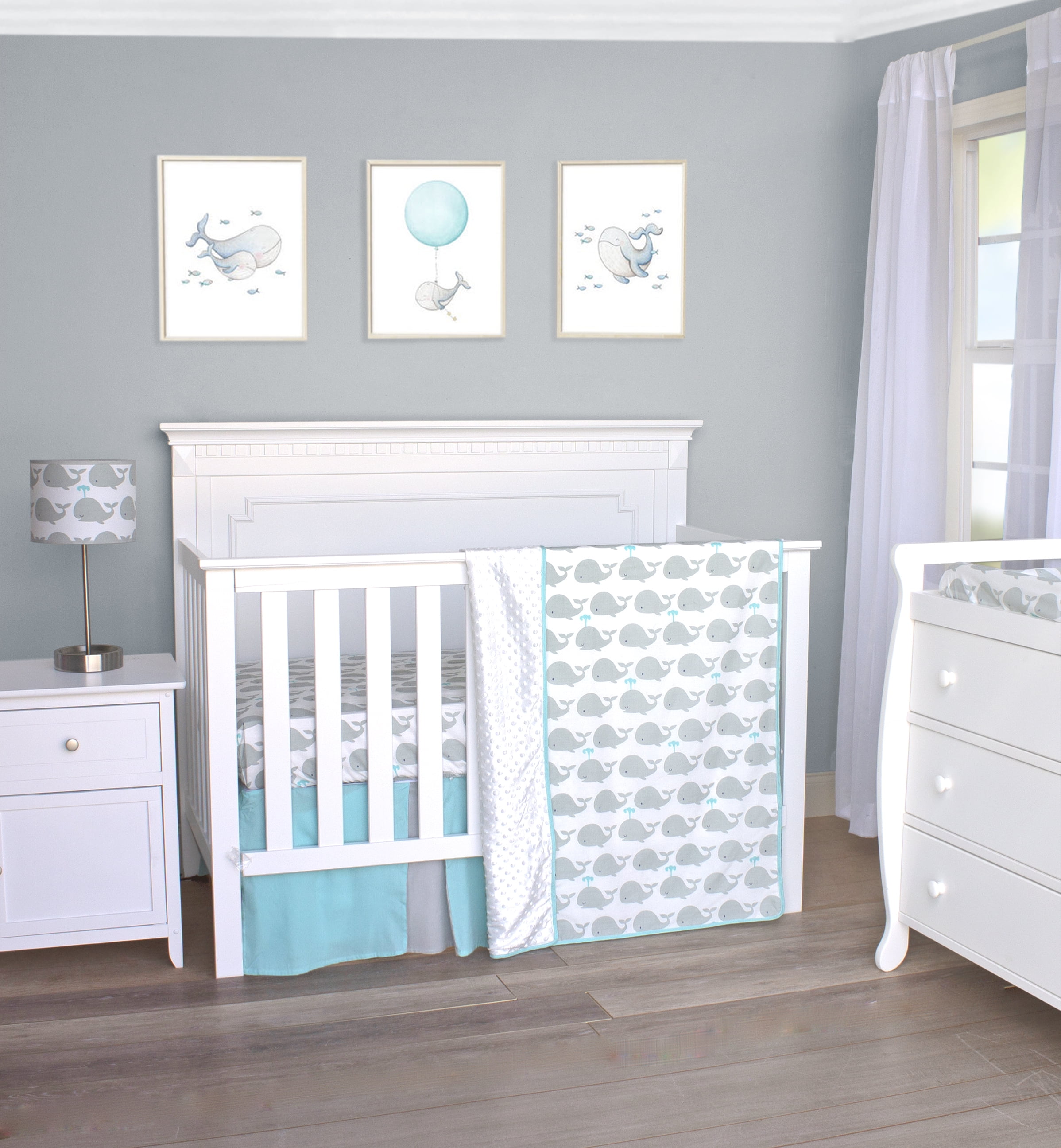 Just Born Little Dreamer 3-Piece Bed Set One Size Grey Safari 