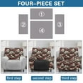 thumbnail image 6 of FKELYI Red Rose Skull Print Recliner Slipcover Anti-Dust Reclining Chair Cover with Pocket Fitted Couch Covers for Lazyboy Lounge Armchair Protector for Home Decor, 6 of 7
