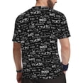thumbnail image 2 of Wukai Travel The World Print Men's Short-Sleeved Mesh T-Shirt,Quick-Dry Short Sleeve Workout T-Shirt-6X-Large, 2 of 8
