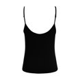 thumbnail image 5 of Staki Cute Tops Women's Sleeveless Tank Top Form Fitting Scoop Neck Ribbed Knit Basic Cami Shirts(Black,L), 5 of 5