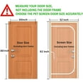 thumbnail image 6 of Reinforced Cat Screen Door,Fits Door Size 30''x 80'',Thickened Cat Resistant Mesh Screen Door for Living Room,Kitchen,Bedroom,Cat Proof Screen with Zipper Closure., 6 of 9