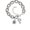 B, variant on Crystal Initial - P - Beaded Border -A- Pebble Initial Diana Bracelet
