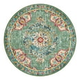 thumbnail image 2 of Unique Loom Penrose Collection Area Rug - Alexis (4' 1" Round Green/Black), 2 of 6