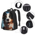 thumbnail image 2 of Disketp Playful Smile Cute Dog Mochila Minimalista de Gran Capacidad, Mochila de Viaje para Escuela, Trabajo o Uso Diario, 2 of 6