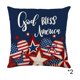 thumbnail image 2 of 2 Pack 18x18 Inch 45x45cm Patriotic Throw Pillow Covers Happy Of July Gods Blessed America Pillow Cases For Independence Day Home Decor, 2 of 6