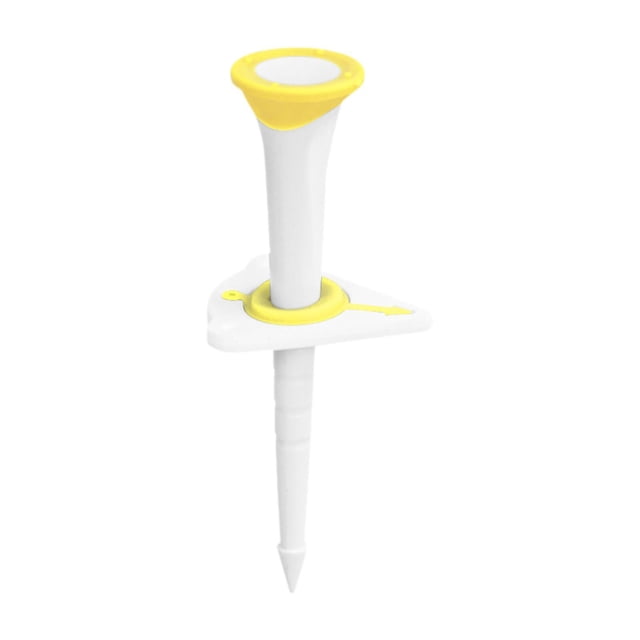 S SERENABLE Golf Tee Stability Golf Ball Holder Height Adjustable for Home Driving Range Outdoor Practice Backyard Indoor Yellow
