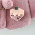 thumbnail image 4 of Fesfesfes Toddler Baby Girls Shawl Winter Bow Thicken Warm Outerwear Fruit Pattern Coat Fleece Cloak On Sale, 4 of 9