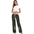 thumbnail image 6 of Women's Sun and Moon in Starry Sky Pajama Pants, Casual Pajama Bottoms Lounge Pants Wide Leg, 6 of 7