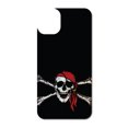 thumbnail image 3 of DistinctInk Custom SKIN / DECAL compatible with OtterBox Symmetry for iPhone 11 (6.1" Screen) - Black Red Pirate Flag, 3 of 5