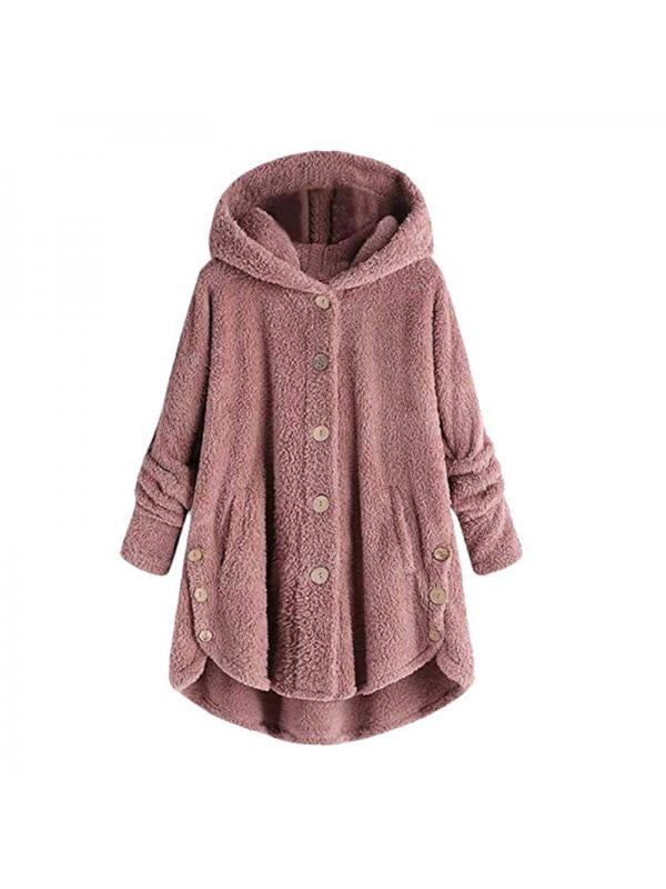plus size pile coat