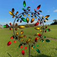 thumbnail image 2 of TheFound Flower Shaped Metal Wind Chime Ground Insert DIY Garden Windmill, 2 of 3