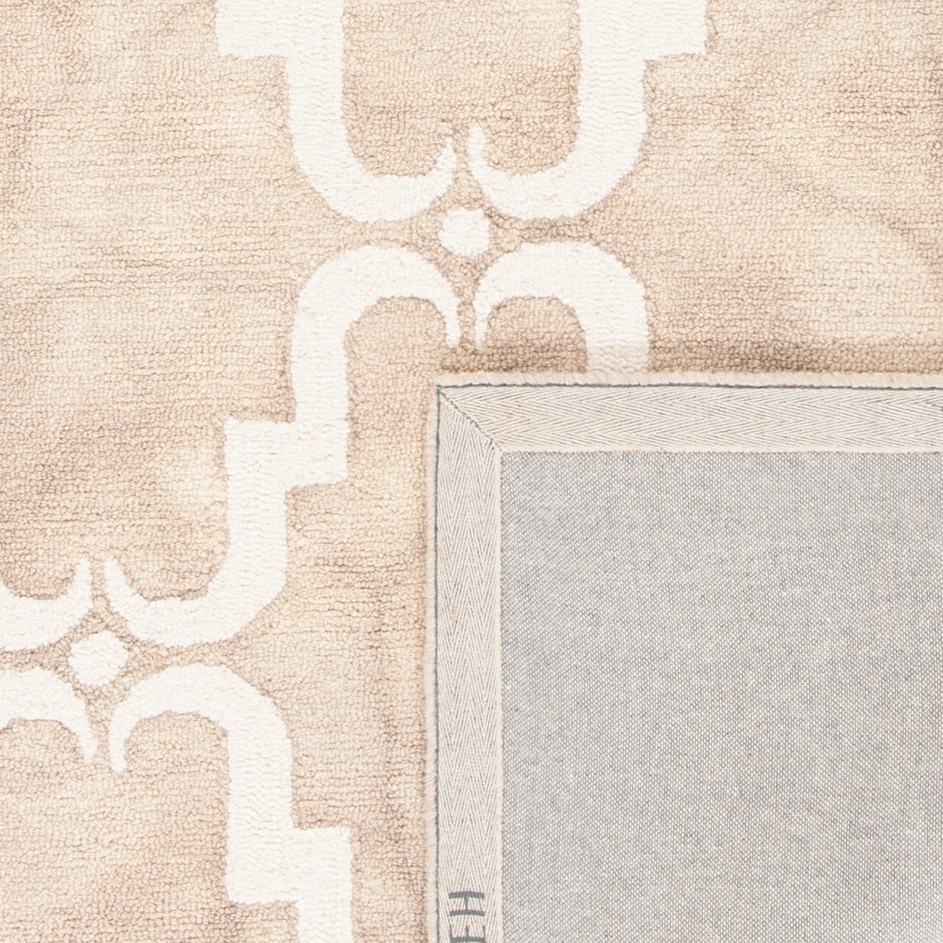 Safavieh Dip Dye Talbot Distressed Wool Area Rug, Beige/Ivory, 3' x 5'