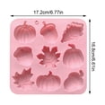 thumbnail image 2 of candy molds chocolate molds silicone Autumn Maple Leaf Pumpkin Acorn Shapes for Baking Fondant Soap Wax Resin Crafts DIY Halloween Thanksgiving Christmas Party Cake Dessert Decor Kitchen,Green, 2 of 5