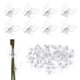 thumbnail image 1 of Uxcell 50-Pack Clips para Orquídeas Plásticos Clips para Jardín Clips para Plantas Libélula y Mariposa [Blanco, Transparente], 1 of 1